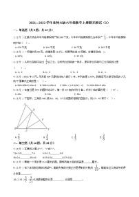 2021—2022学年北师大版六年级数学上册期末测试（3）