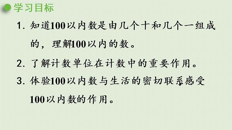 西师大版一年级数学下册 一 100以内数的认识 第2课时 数的组成 课件第2页
