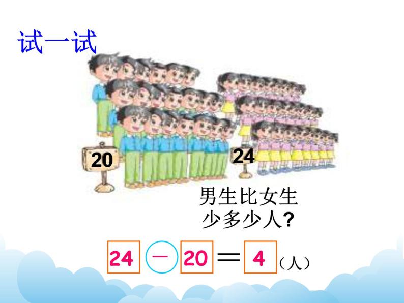 苏教版数学一下 求两数相差多少的实际问题课件07