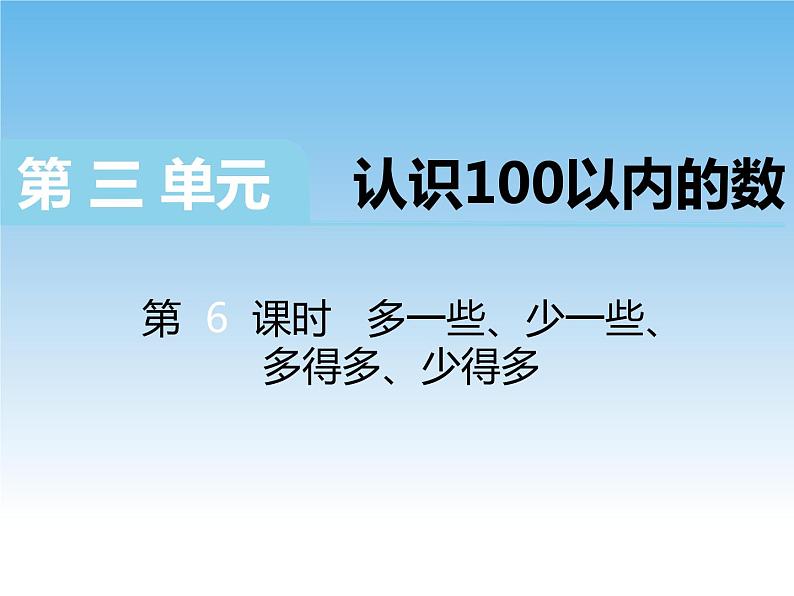 苏教版数学一下 多一些、少一些、多得多、少得多课件教案01