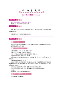 小学数学七 期末复习精品教学设计及反思