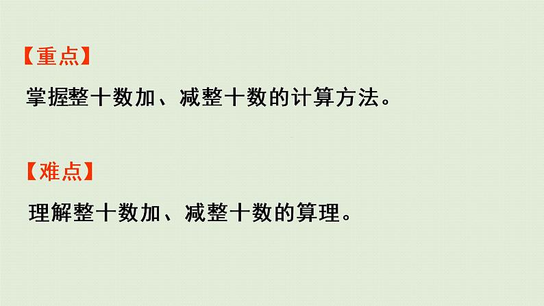 人教版一年级数学下册 6 100以内的加法和减法(一)整十数加、减整十数 课件03