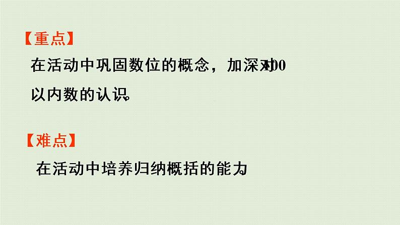 人教版一年级数学下册 4 100以内数的认识 活动课 摆一摆、想一想 课件第3页