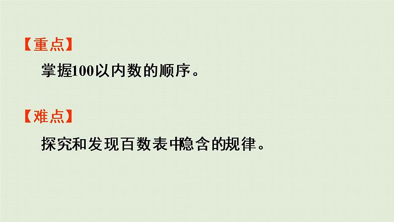 人教版一年级数学下册 4 100以内数的认识 第3课时 数的顺序 课件第3页