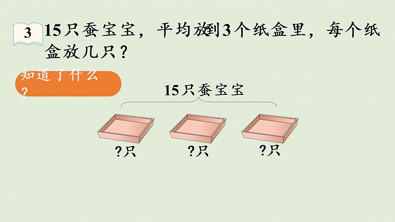 人教版二年级数学下册 2表内除法(一)用2~6的乘法口诀求商 第3课时 利用除法的含义解决问题 课件06