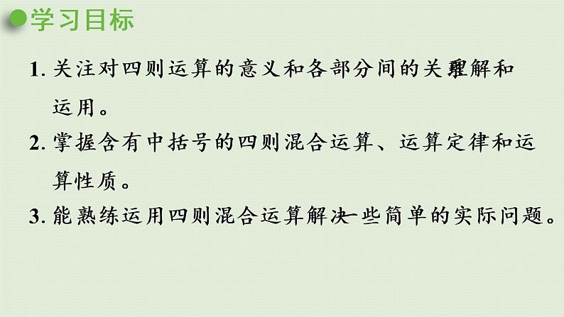 人教版四年级数学下册 10-1 四则运算的意义及其关系、运算定律 课件02
