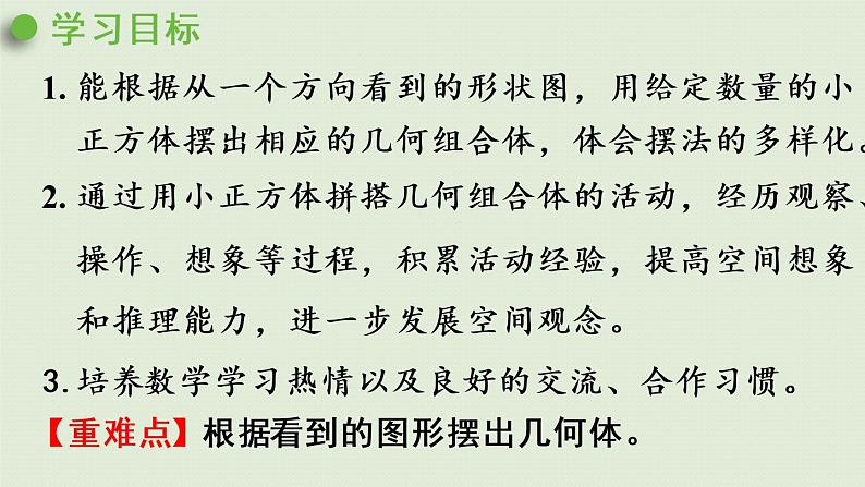 人教版五年级数学下册 1-1 观察物体(1)课件第2页