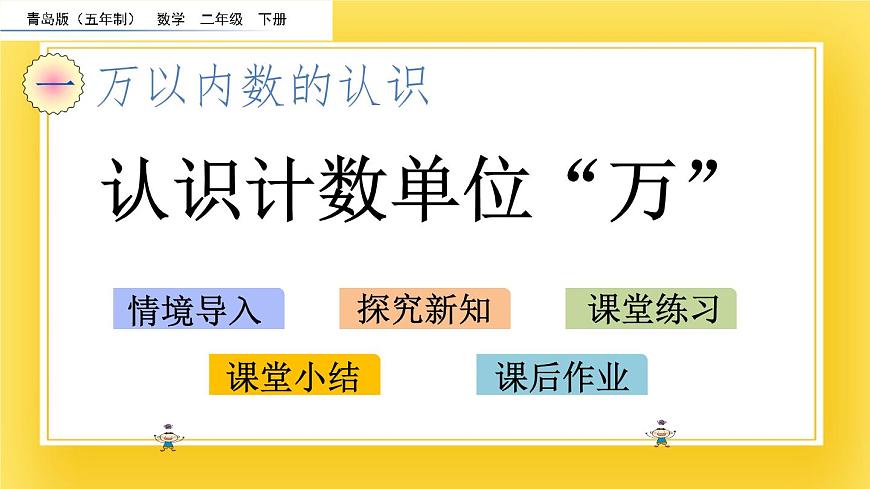 二年級下冊數(shù)學(xué)課件-1.4 認(rèn)識計(jì)數(shù)單位“萬”青島版（五年制）(共14張PPT)第2頁