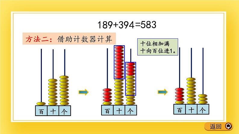 二年级下册数学课件-5.1 三位数连续进位加法的计算方法 青岛版(五年制)(共19张PPT)第7页