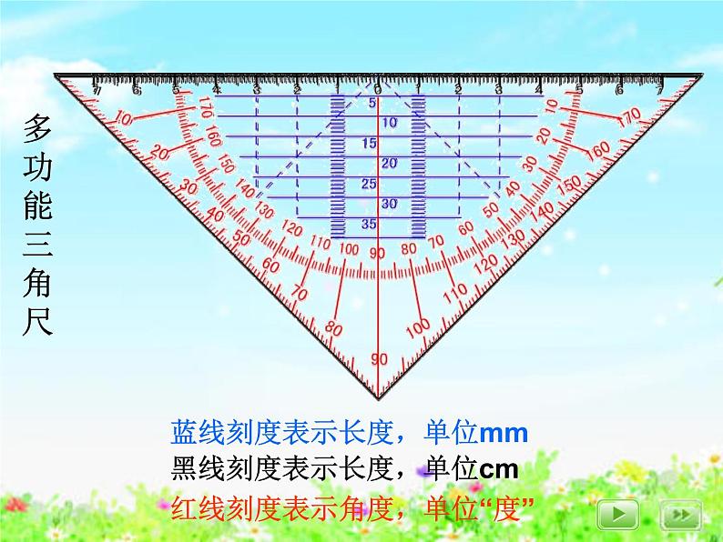 【沪教版五年制】四年级下册第五单元 用多功能三角尺画垂线与平行线 课件03