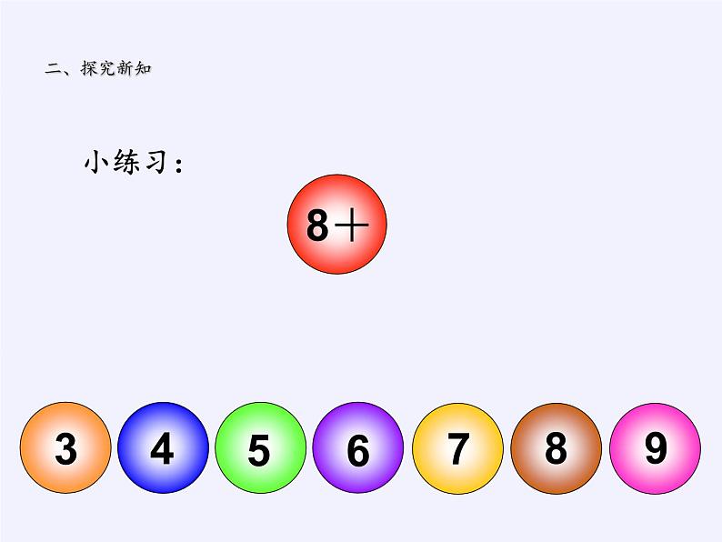 人教版小学数学 8、7、6加几(3)课件第6页