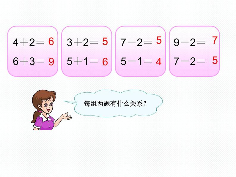 人教版一年级数学上册 5.4 连加 连减(2)课件第2页