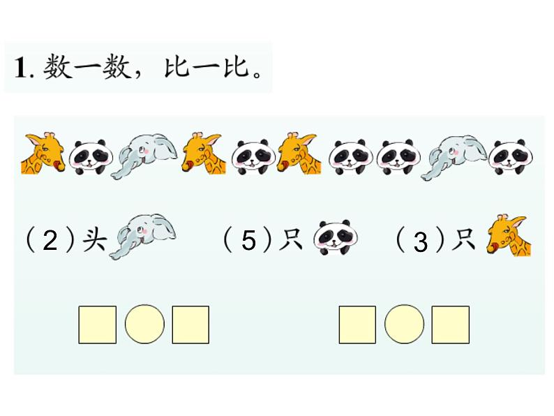 人教版一年级数学上册 3.1 《1~5的认识和加减法》课件第2页