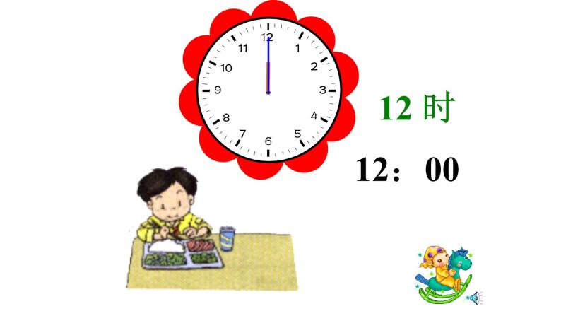 人教版一年级数学上册 会用两种方法表示钟面上的时刻(1)课件07