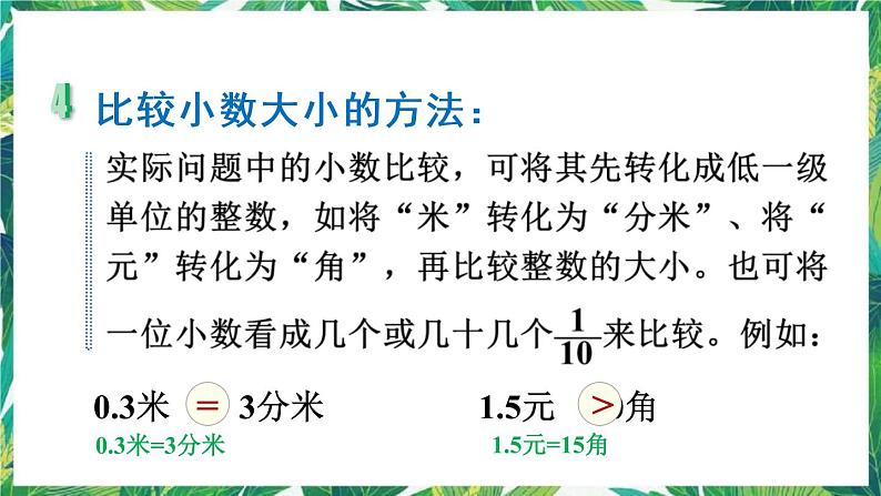 人教版数学三下 1 数与代数 第4课时 小数的初步认识 课件06