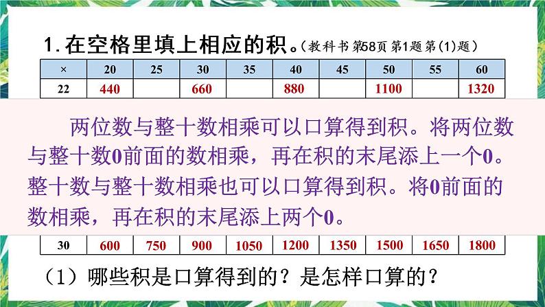 人教版数学三下 4 两位数乘两位数 整理和复习 课件04