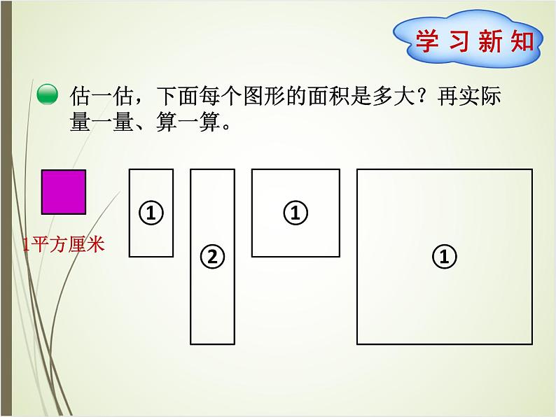 北师大版数学三下5.3 长方形的面积(课件2)第2页