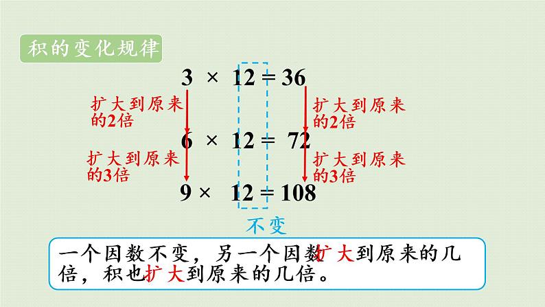 西师大版三年级数学下册 第七单元 第1课时 乘法与除法 课件06