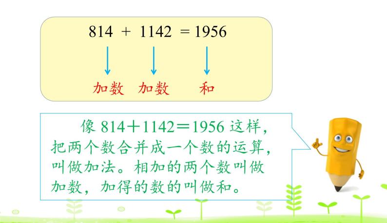 人教数学四年级下册 第1单元 四则运算 1.1 加、减法的意义和各部分间的关系  课件（22张）06