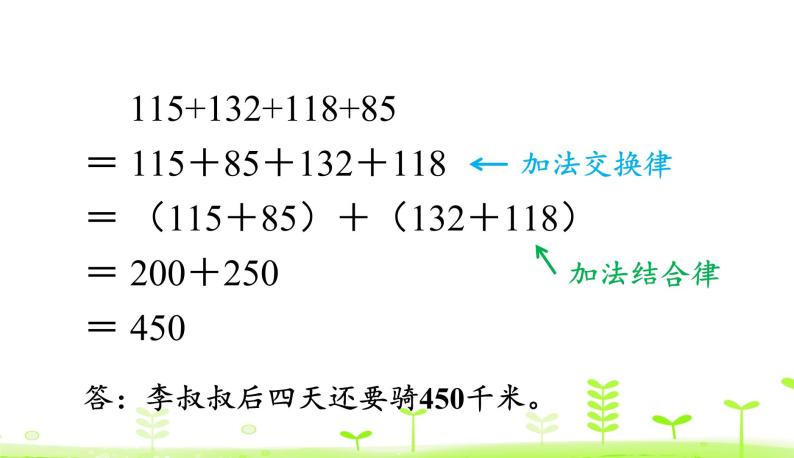 人教数学四年级下册 第3单元 运算定律3.2 加法和连减的简便计算 课件（29张ppt）06