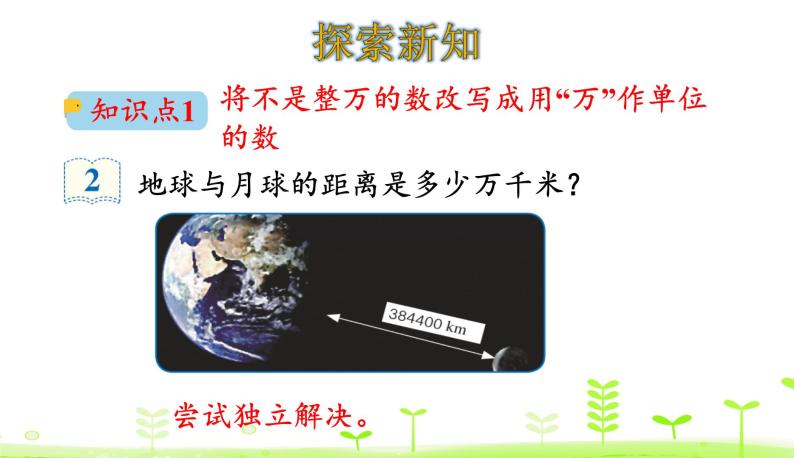 人教数学四年级下册 第4单元 小数的意义和性质4.9 将较大数改写成用“万”或“亿”作单位的数 课件（21张ppt）04