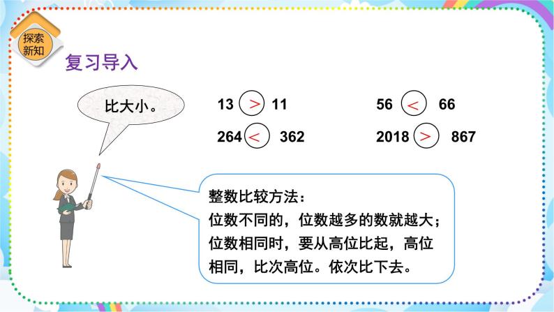 人教版小学数学三年级下册7.2《小数的大小比较》课件+练习03