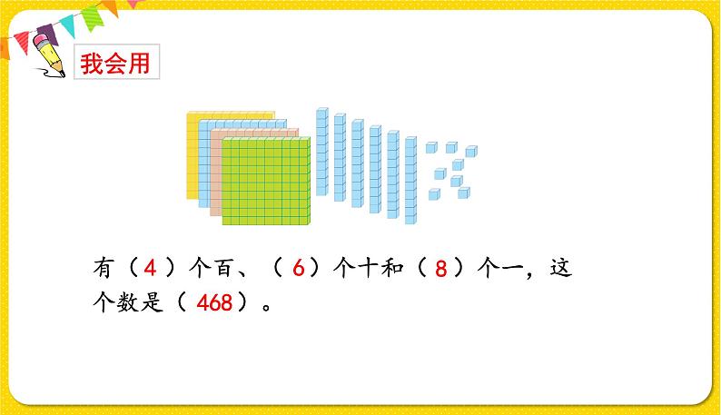 人教版二年级下册数学——第七单元第2节 1000以内数的组成、读写【授课件+习题课件】07