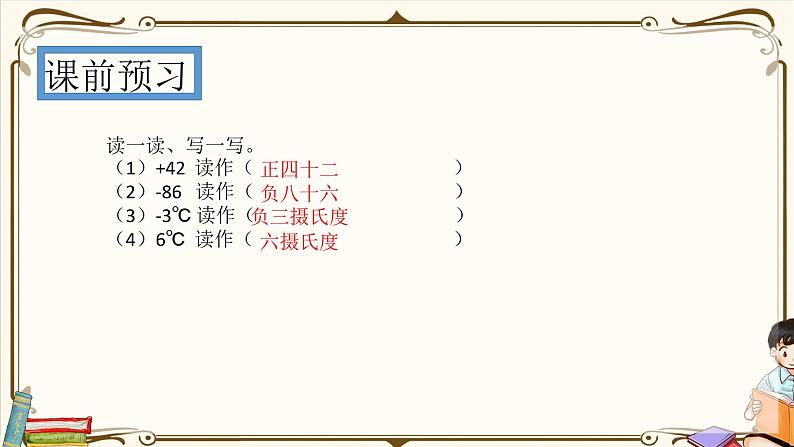 人教版 数学 六(下)知识点PPT:1.在直线上表示正数、0和负数第2页
