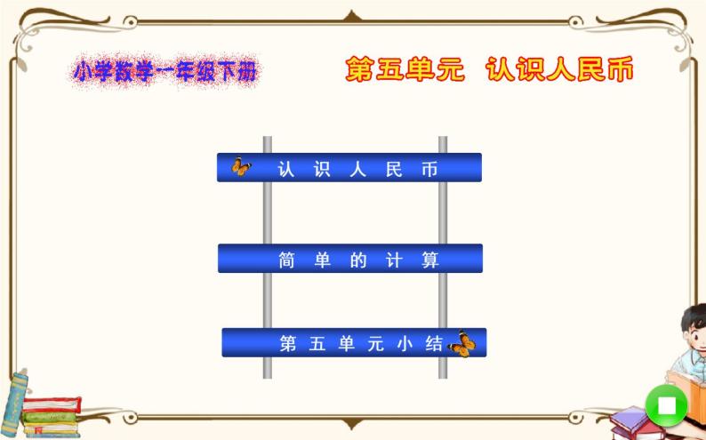 人教版数学 一年级下册 第五单元课件：第五单元目录01