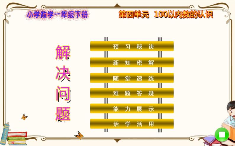 人教版数学 一年级下册 第四单元课件：第3课时  解决问题01