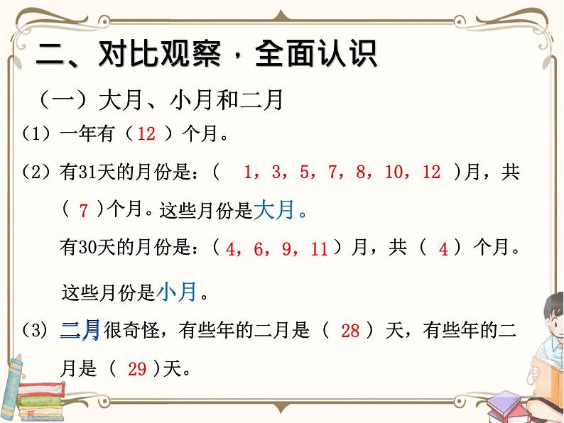人教版数学三年级下册 第六单元教学课件:第1课时 年、月、日(例1)第5页