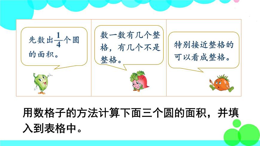 蘇教數(shù)學(xué)五年級(jí)下冊(cè) 六 圓 第5課時(shí) 圓的面積（1） PPT課件第4頁