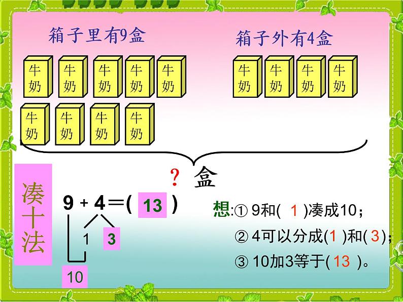 人教版一年级数学上册 8.1 9加几课件(共15张PPT)08