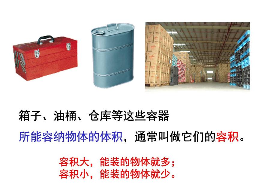 人教版數(shù)學五年級下冊第三單元第10課時容積和容積單位課件PPT第6頁