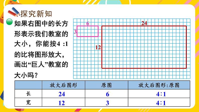 北师大版数学六下2.4《图形的放大与缩小》课件+教案+素材04
