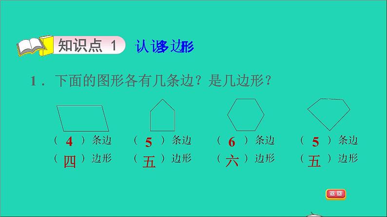 2021二年级数学上册第2单元平行四边形的初步认识第1课时认识多边形习题课件苏教版第3页