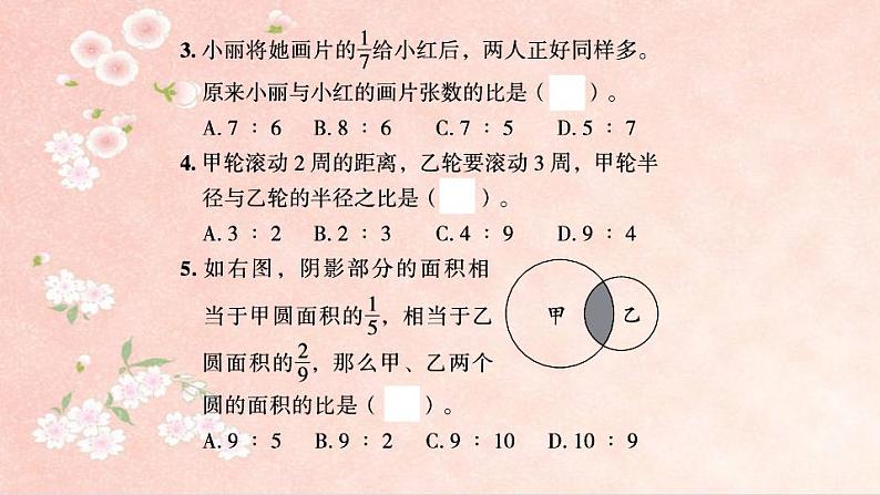 课时训练1 比和比的应用第8页