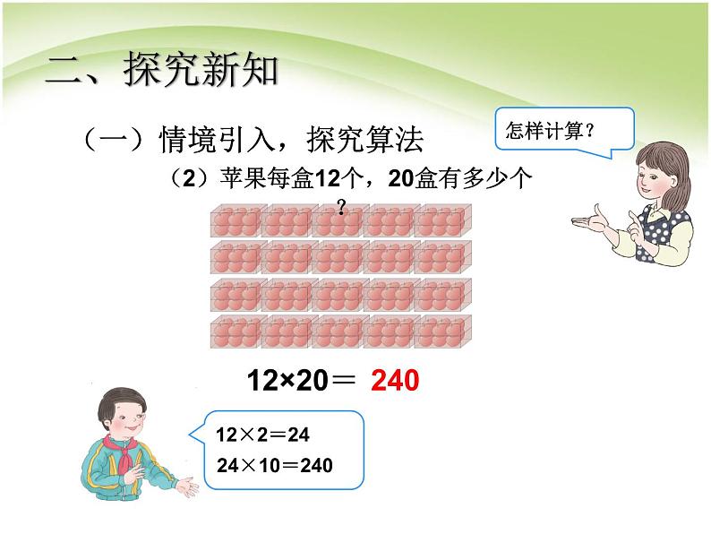 人教版数学三年级下册-04两位数乘两位数-01口算乘法-课件04第4页