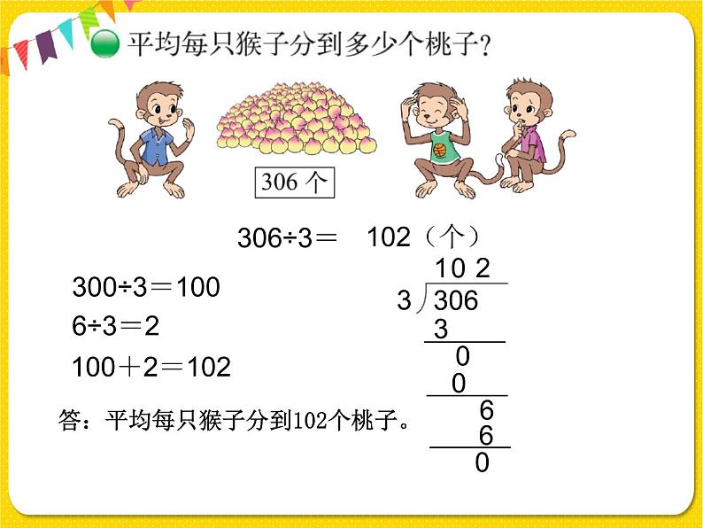 北师大版三年级下册数学第一单元除法——课时4 猴子的烦恼课件PPT第5页