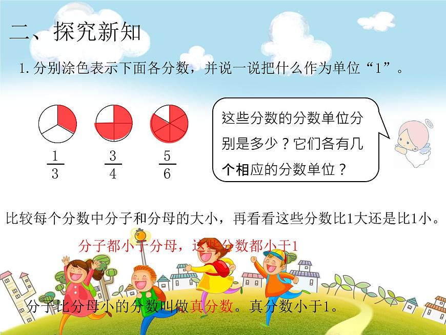 人教版數(shù)學(xué)五年級下冊-05分?jǐn)?shù)的意義和性質(zhì)-02真分?jǐn)?shù)和假分?jǐn)?shù)-課件03第3頁