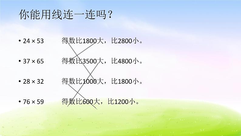 小学三年级下学期数学《两位数乘两位数的估算》PPT课件第6页