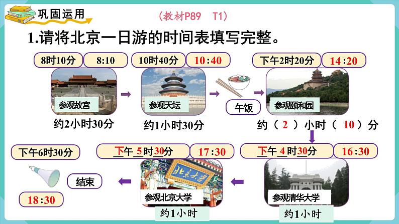 人教版数学三年级下册第六单元:第5课时 整理和复习课件PPT第5页