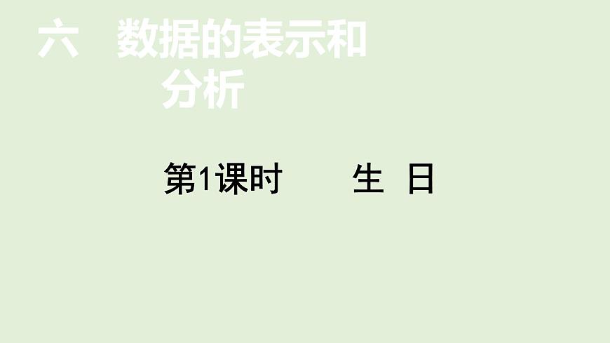 小學(xué)數(shù)學(xué)北師大版四年級(jí)下 6.1  生 日  課件(共13張PPT)第1頁(yè)