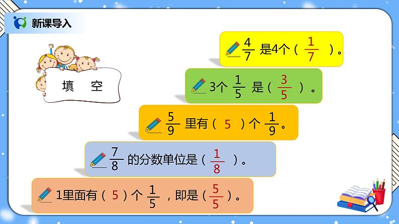 人教版小学数学五年级下册6.1《同分母分数加、减法》PPT课件(送教案+练习)02