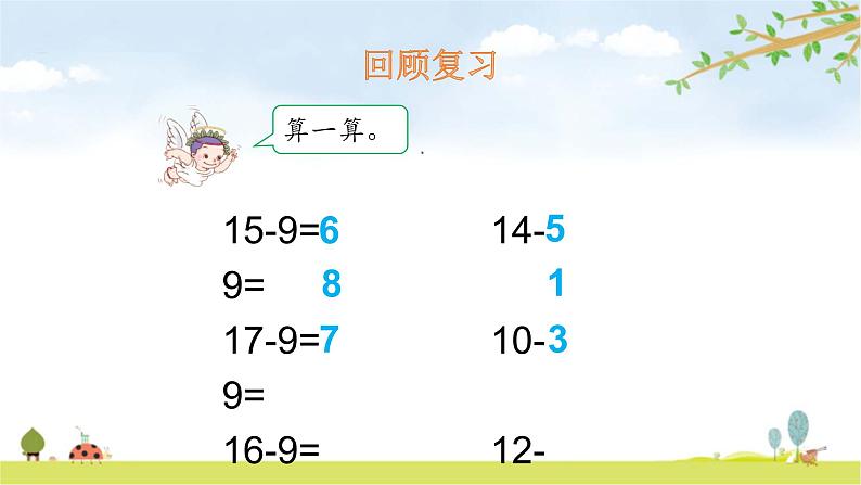 人教版一年级数学下册 2.2 十几减8、7、6(1)课件PPT第3页