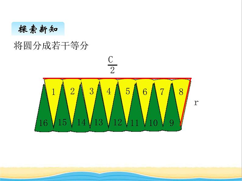 一.3圆的面积 青岛版小学数学五下(五四制)课件07