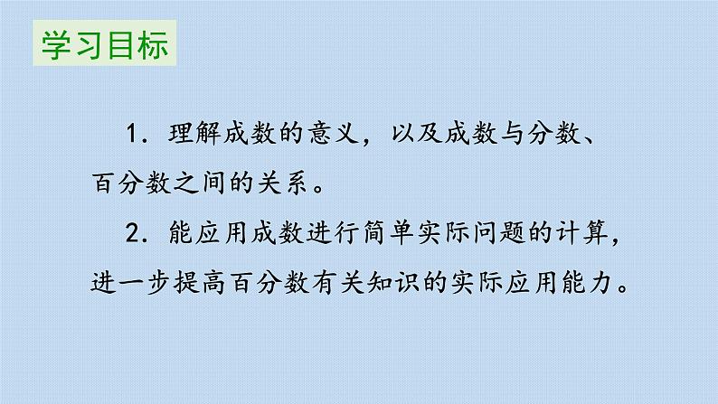 人教版小学数学六年级下册 2.2 成数 课件第2页