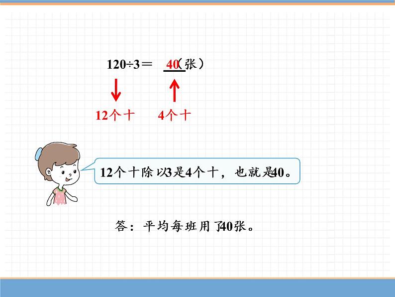 人教版数学三年级下第二单元 第2课时 几百几十或两位数除以一位数课件PPT第5页