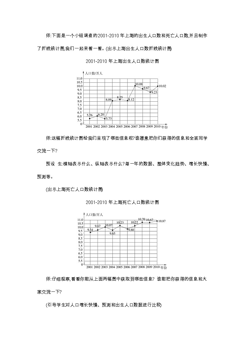 第7单元 复式折线统计图-2021-2022学年人教版数学五年级下册教案03