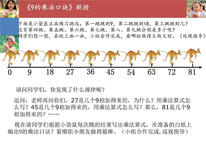 人教版二年級(jí)數(shù)學(xué)上冊(cè) 6.3 9的乘法口訣 課件(共14張PPT)第4頁(yè)
